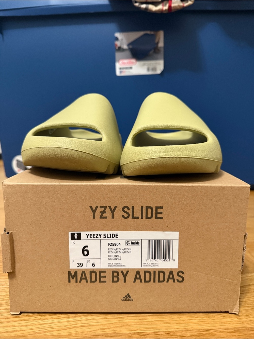 adidas Yeezy Slide Olive Green Minimal Slide Sandal